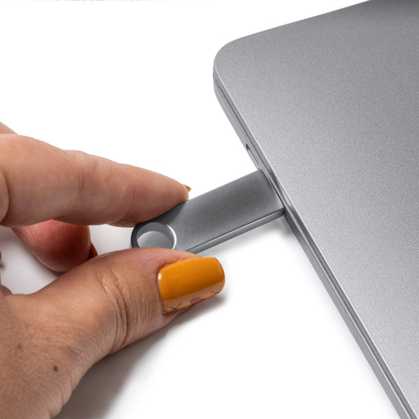 Memorie USB metalică compactă ATM ROY – Argintiu [251] – fotografie 3