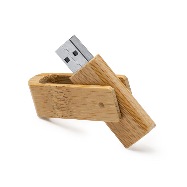 Memorie USB din bambus ATM PERCY – Bambus [999] – fotografie 2