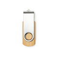 Memorie USB din bambus cu clemă ATM ULDON – Bambus [999] – fotografie 1