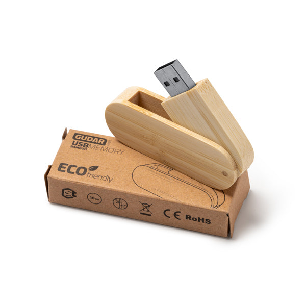 Memorie USB din bambus ATM GUDAR – Bambus [999] – fotografie 3