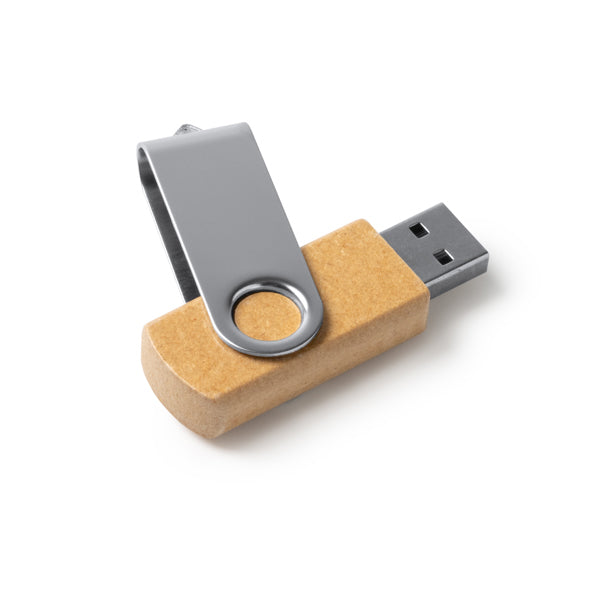 Memorie USB din carton reciclat ATM VIBO – Natural [29] – fotografie 4
