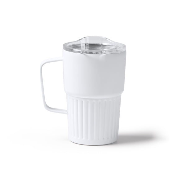 Pahar termic din inox reciclat ATM NUBEX – Alb [01] – fotografie 1
