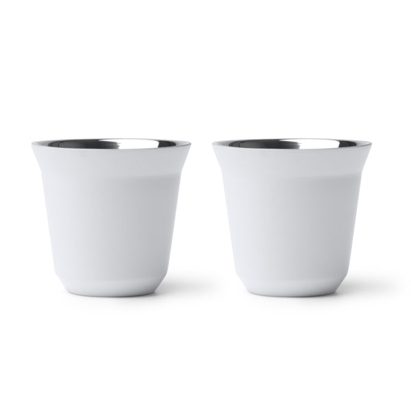 Set două cești din inox reciclat ATM BOLUTO – Alb [01] – fotografie 1