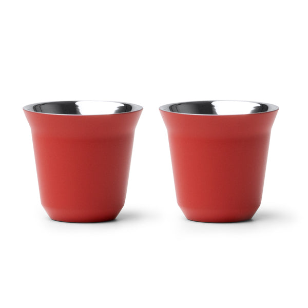 Set două cești din inox reciclat ATM BOLUTO – Roșu [60] – fotografie 9
