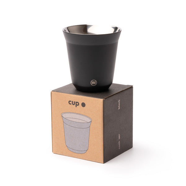 Pahar de cafea din inox reciclat ATM COSIK – Negru [02] – fotografie 5