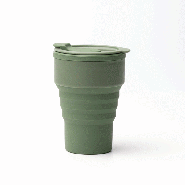 Pahar pliabil din silicon ATM MOES – Verde Închis [107] – fotografie 4