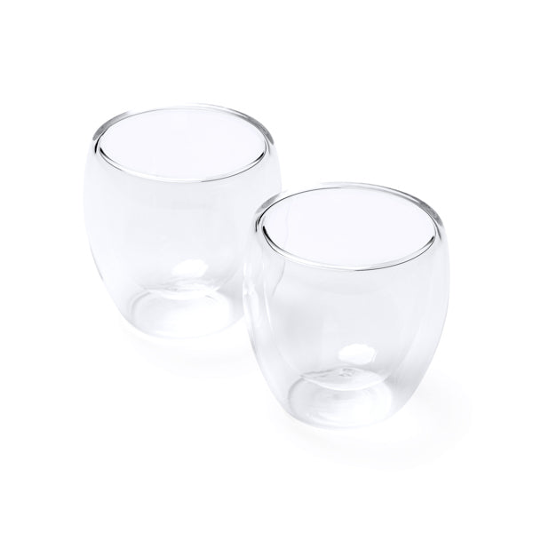 Set două pahare din sticlă ATM CAPSUL – Transparent [00] – fotografie 2