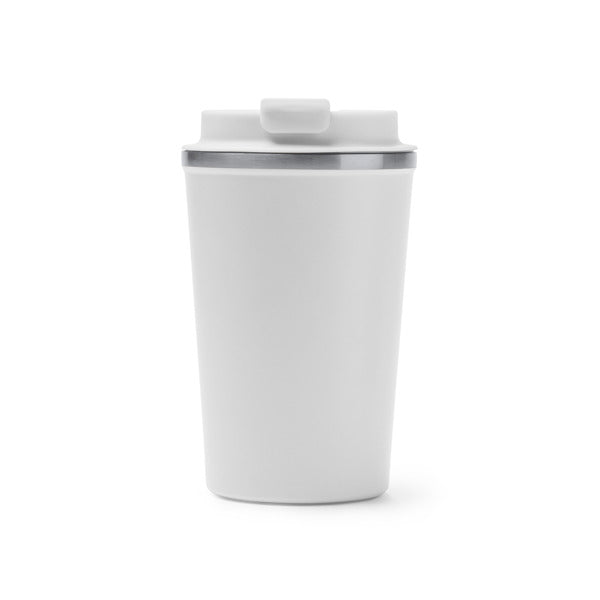 Pahar termic din inox cu capac ATM OKELE – Alb [01] – fotografie 1