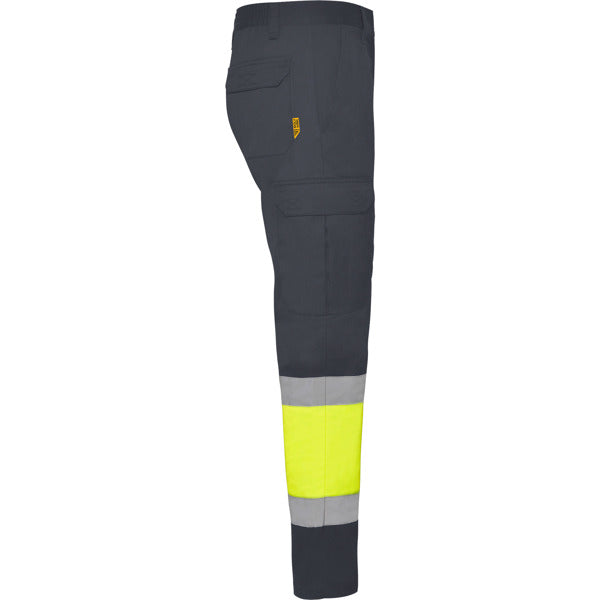 Pantaloni de înaltă vizibilitate ATM NAOS – Plumb/galben fluor [23221]