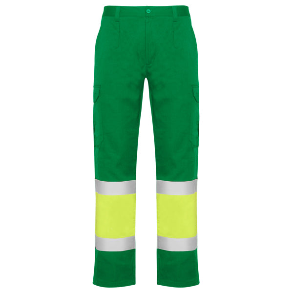 Pantaloni de înaltă vizibilitate ATM NAOS – Verde grădină/galben fluor [52221]