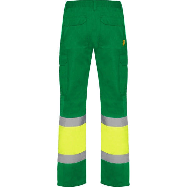 Pantaloni de înaltă vizibilitate ATM NAOS – Verde grădină/galben fluor [52221]