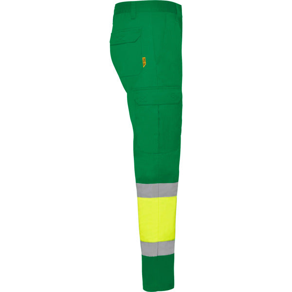 Pantaloni de înaltă vizibilitate ATM NAOS – Verde grădină/galben fluor [52221]