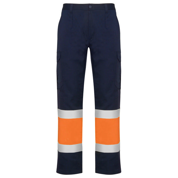 Pantaloni de înaltă vizibilitate ATM NAOS – Bleumarin/portocaliu fluor [55223]