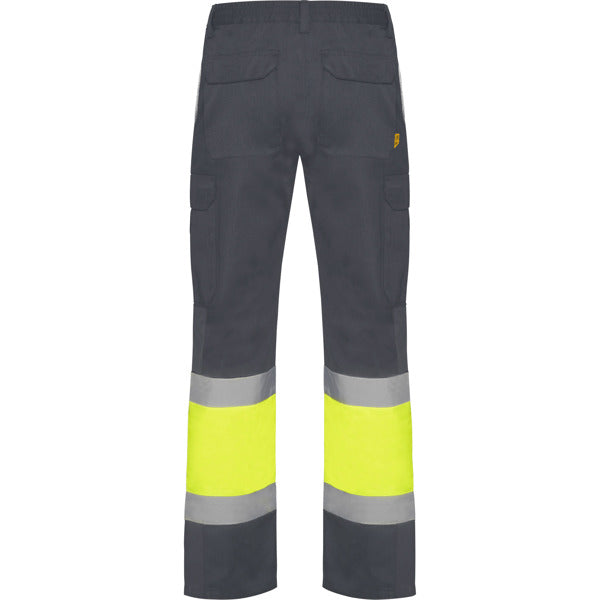 Pantaloni de înaltă vizibilitate ATM SOAN – Plumb/galben fluor [23221]
