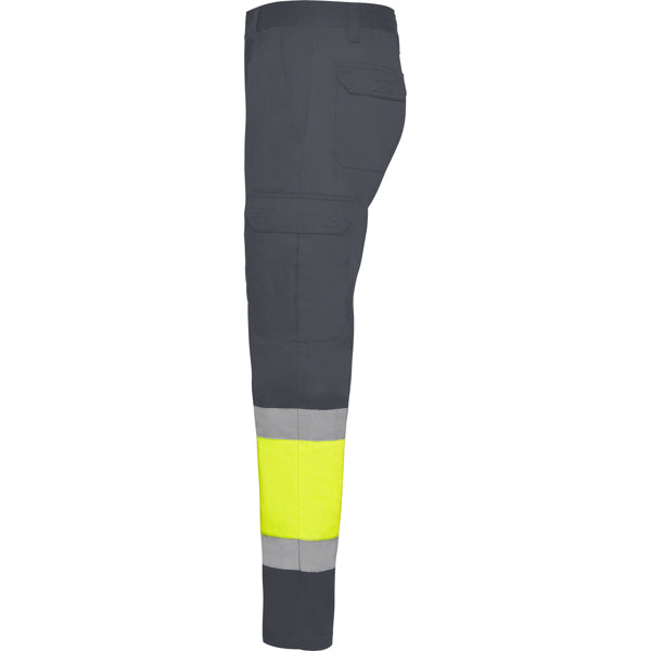 Pantaloni de înaltă vizibilitate ATM SOAN – Plumb/galben fluor [23221]