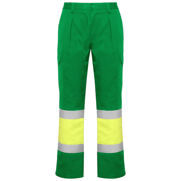 Pantaloni de înaltă vizibilitate ATM SOAN – Verde grădină/galben fluor [52221]