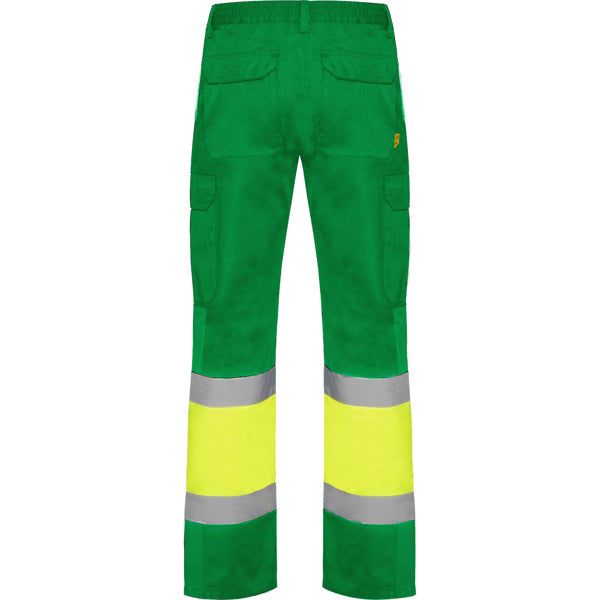 Pantaloni de înaltă vizibilitate ATM SOAN – Verde grădină/galben fluor [52221]