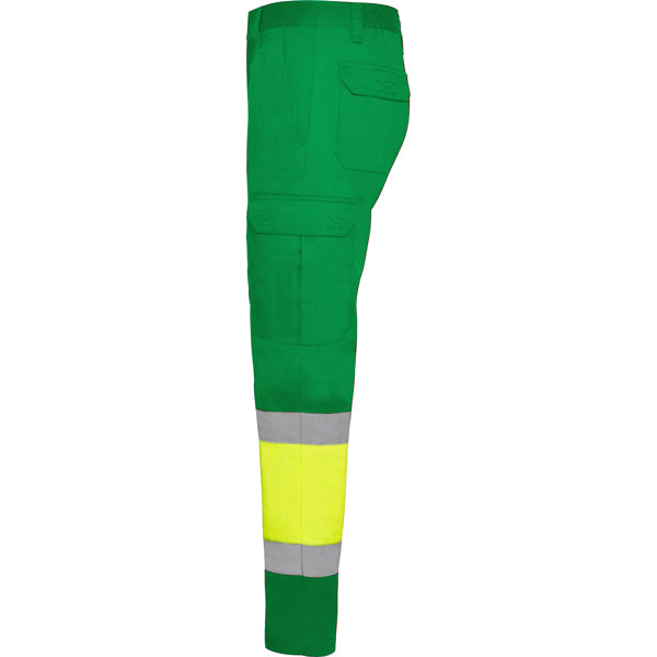 Pantaloni de înaltă vizibilitate ATM SOAN – Verde grădină/galben fluor [52221]