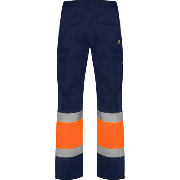 Pantaloni de înaltă vizibilitate ATM SOAN – Bleumarin/portocaliu fluor [55223]