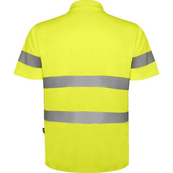 Tricou polo de înaltă vizibilitate ATM POLARIS – Galben fluor [221]