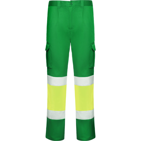 Pantaloni de înaltă vizibilitate ATM DAILY STRETCH HV – Verde grădină/galben fluor [52221]