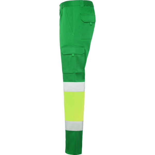 Pantaloni de înaltă vizibilitate ATM DAILY STRETCH HV – Verde grădină/galben fluor [52221]
