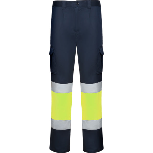 Pantaloni de înaltă vizibilitate ATM DAILY STRETCH HV – Albastru marin/galben fluor [55221]