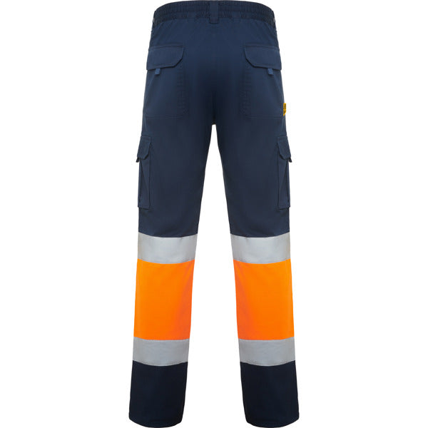 Pantaloni de înaltă vizibilitate ATM DAILY STRETCH HV – Bleumarin/portocaliu fluor [55223]