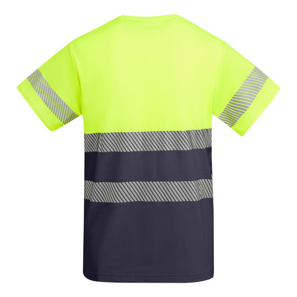 Tricou de înaltă vizibilitate ATM TAURI – Plumb/galben fluor [23221]
