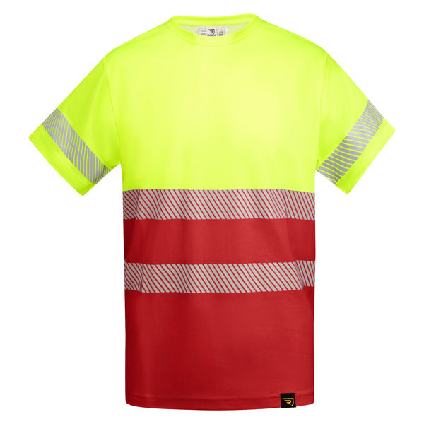 Tricou de înaltă vizibilitate ATM TAURI – Rojo laboral/amarillo flúor [601221]