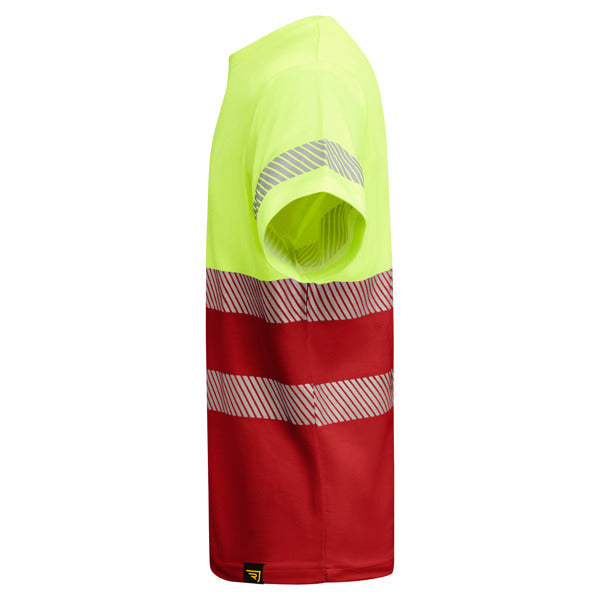 Tricou de înaltă vizibilitate ATM TAURI – Rojo laboral/amarillo flúor [601221]