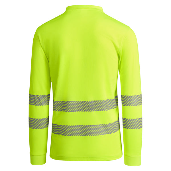 Tricou polo de înaltă vizibilitate ATM ATRIO LS – Galben fluor [221]