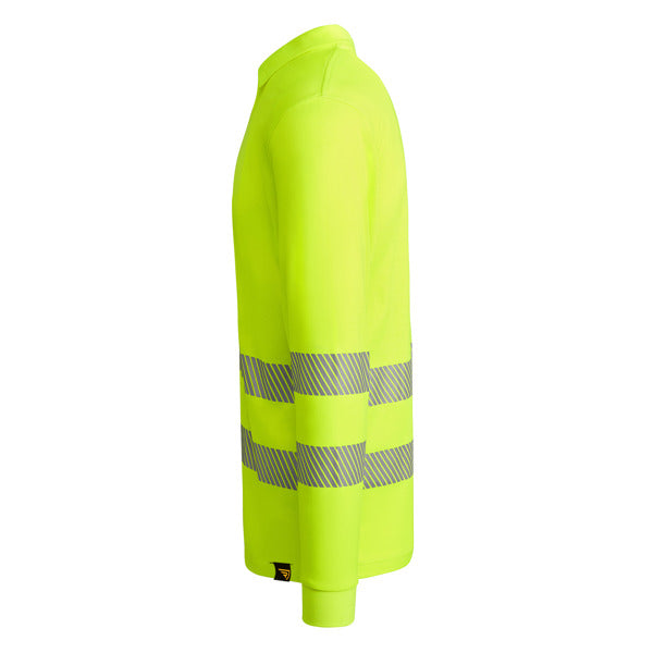 Tricou polo de înaltă vizibilitate ATM ATRIO LS – Galben fluor [221]