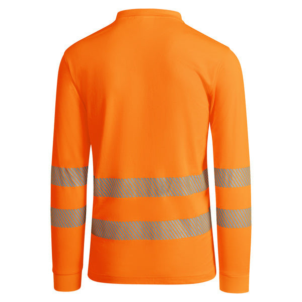 Tricou polo de înaltă vizibilitate ATM ATRIO LS – Portocaliu fluor [223]