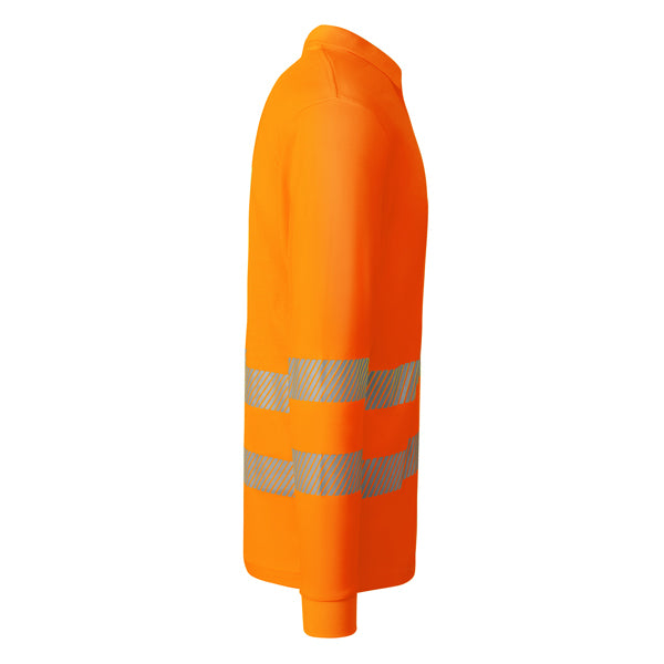 Tricou polo de înaltă vizibilitate ATM ATRIO LS – Portocaliu fluor [223]