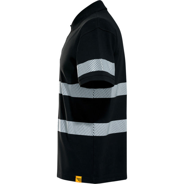 Tricou polo de înaltă vizibilitate ATM FORAN – Negru [02]
