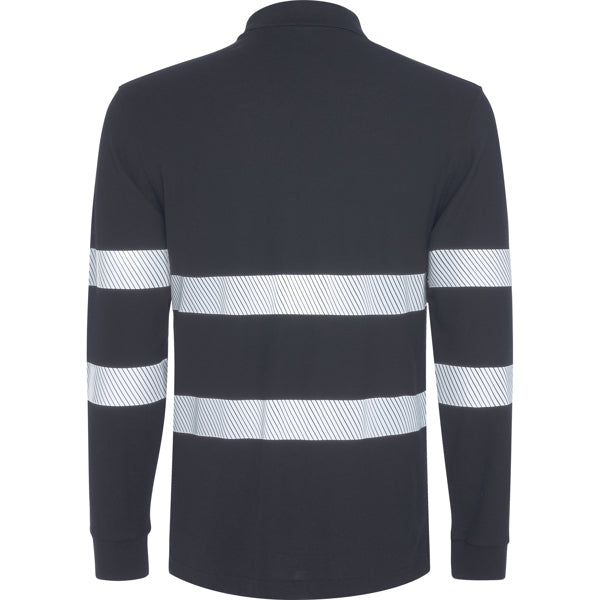 Tricou polo de înaltă vizibilitate ATM FORAN L/S – Plumb [23]
