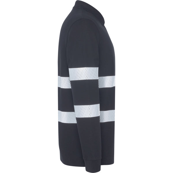 Tricou polo de înaltă vizibilitate ATM FORAN L/S – Plumb [23]