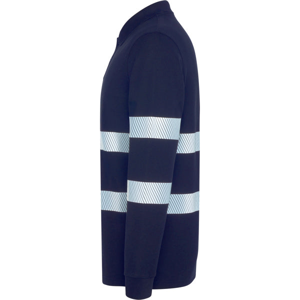 Tricou polo de înaltă vizibilitate ATM FORAN L/S – Bleumarin [55]