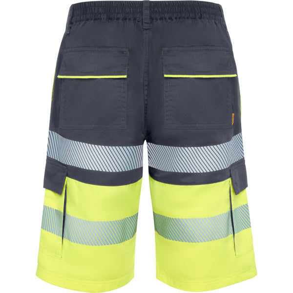 Pantaloni scurți de înaltă vizibilitate ATM LADA – Plumb/galben fluor [23221]