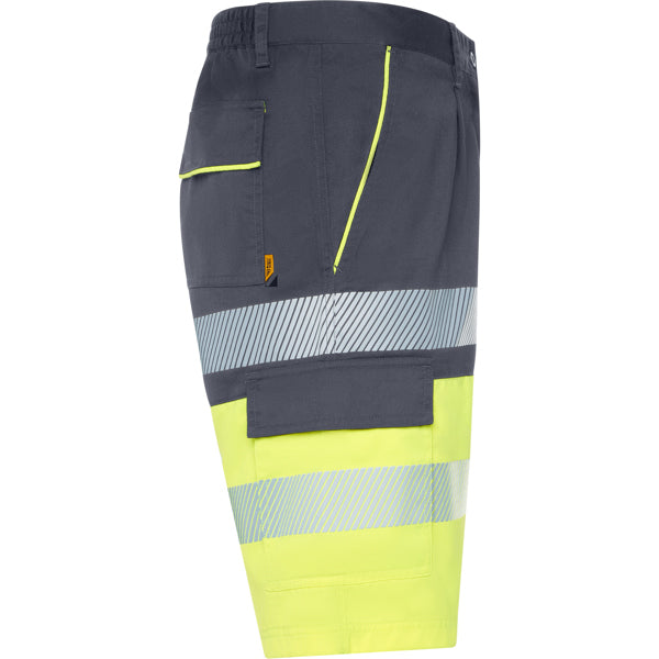 Pantaloni scurți de înaltă vizibilitate ATM LADA – Plumb/galben fluor [23221]