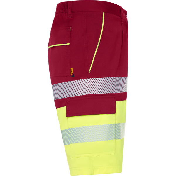 Pantaloni scurți de înaltă vizibilitate ATM LADA – Rojo laboral/amarillo flúor [601221]